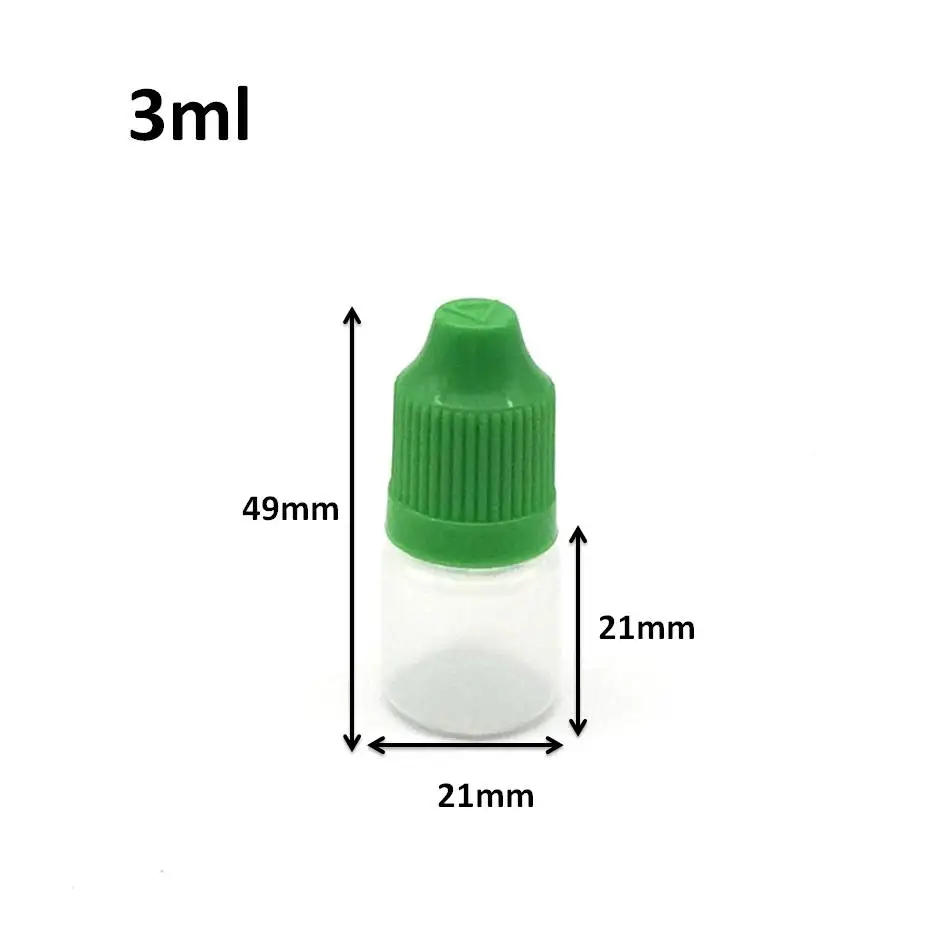 

500pcs/lot LDPE Empty Bottle 3ml Plastic Dropper Bottle For Electronic Cigarette eGo e cig Empty Bottle
