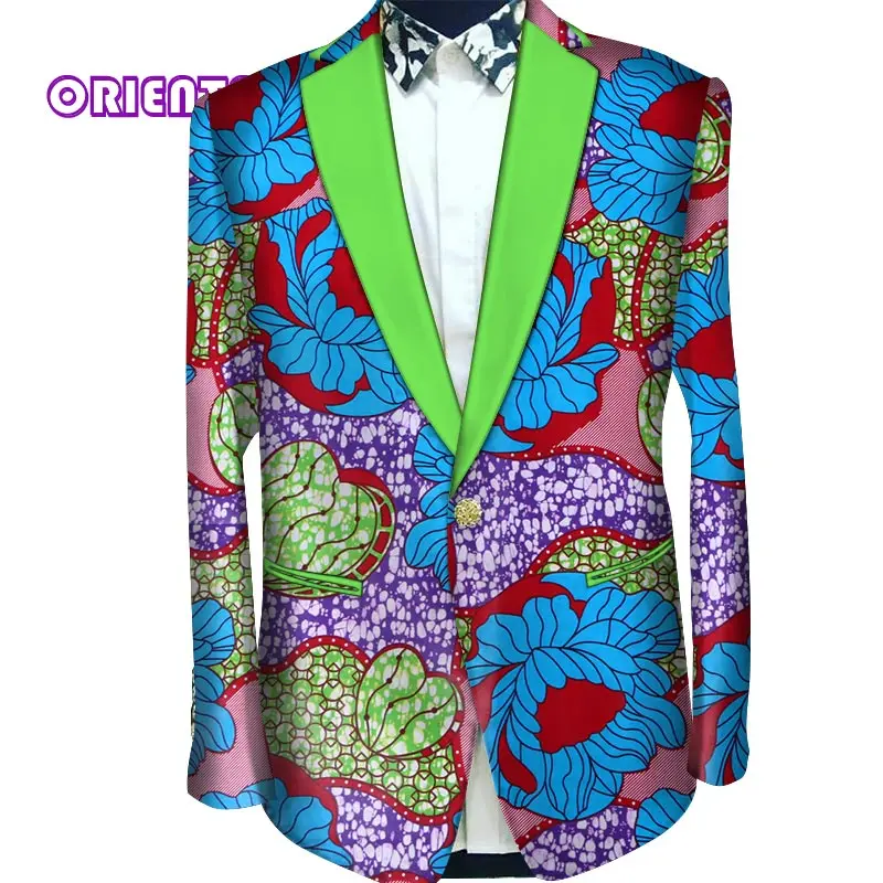 Модный вечерний мужской пиджак Повседневный приталенный для мужчин Мужское