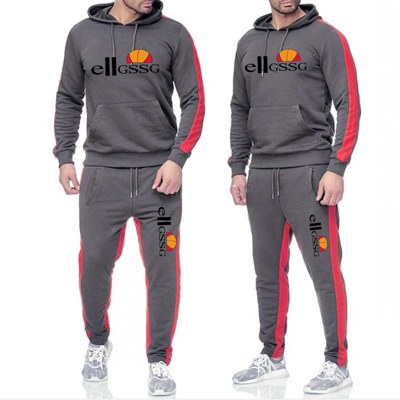

New fashion men's pullover hoodie cotton men's sportswear hoodie two-piece + pants sports shirt autumn and winter track suit
