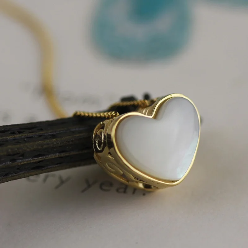 Acecare Золотая подвеска в виде сердца серебряная ювелирное изделие из серебра 925