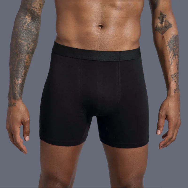 Мужские трусы-боксеры 4 шт./лот Спортивное нижнее белье в европейском и