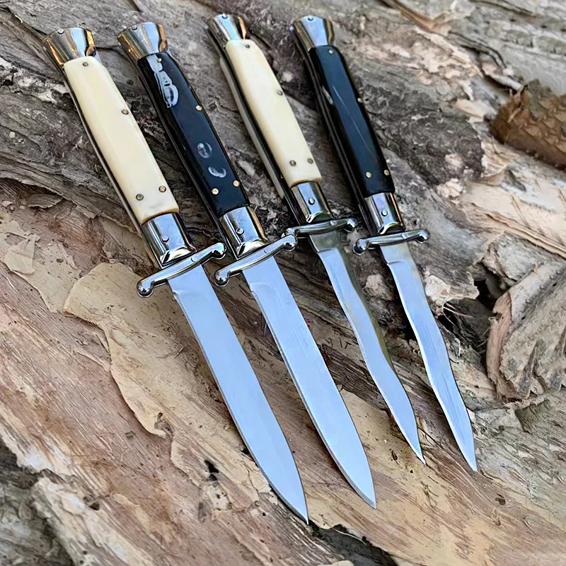 Новый 11-дюймовый Автоматический складной нож с лезвием зеркальный легкий 440