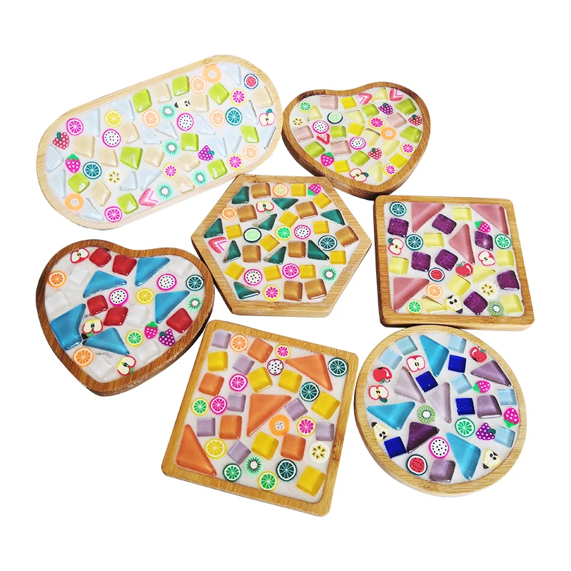 DIY мозаичная плитка квадратное стекло для художественных ремесел мозаичные