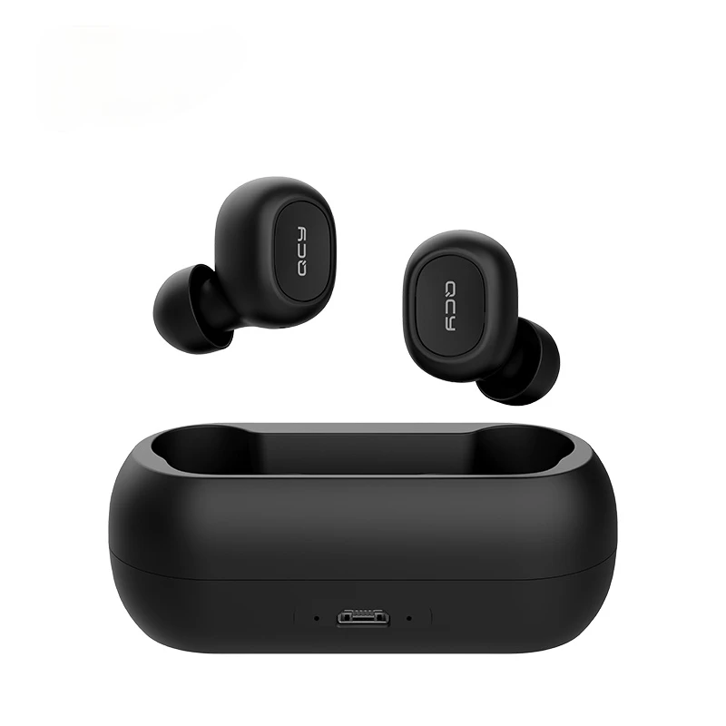 

QCY T1C NEW Bluetooth V5.0 Wireless Headphones Bluetooth Earphones 3D Stereo Sound Earbuds with Dual Microphone and Charging box