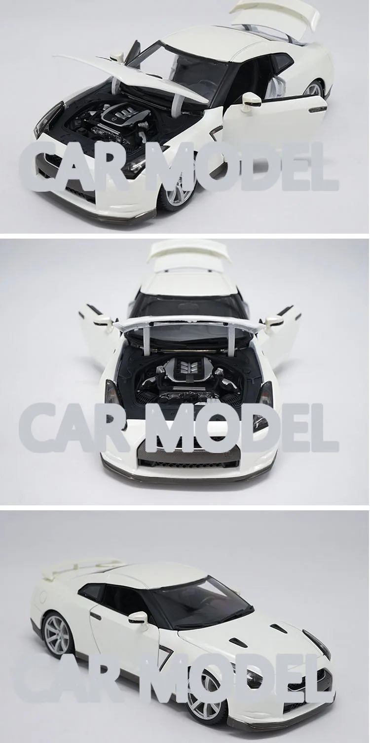 1:18 Масштаб сплава игрушечных транспортных средств GTR R35 спортивный автомобиль модель детских игрушечных автомобилей авторизованный игрушки для детей