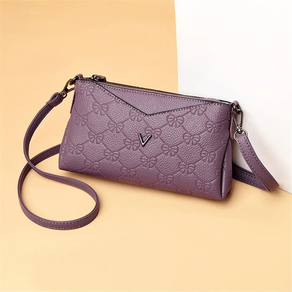 Модные маленькие женские сумки мессенджеры Маленькая кожаная сумка на плечо