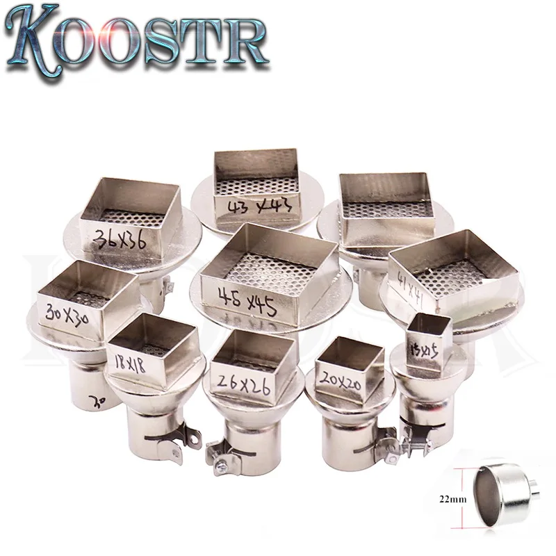 Высококачественная 850 852 852D BGA сопла SMD пистолет горячего воздуха Suqare сопло