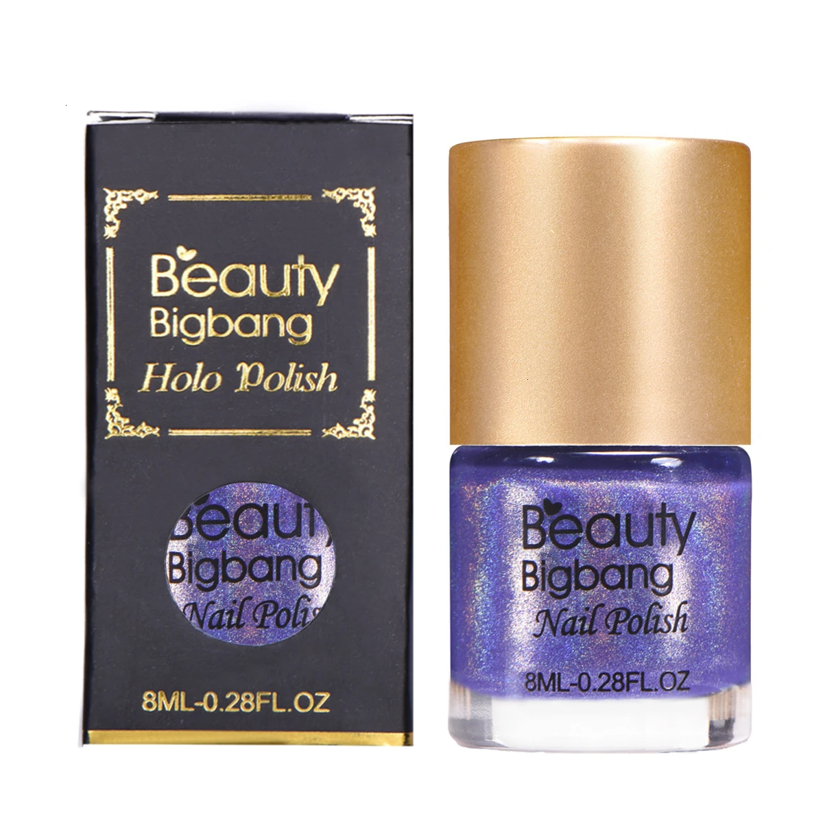 BEAUTYBIGBANG 8 мл голографический фотографический лак для ногтей Блестящий блестящий