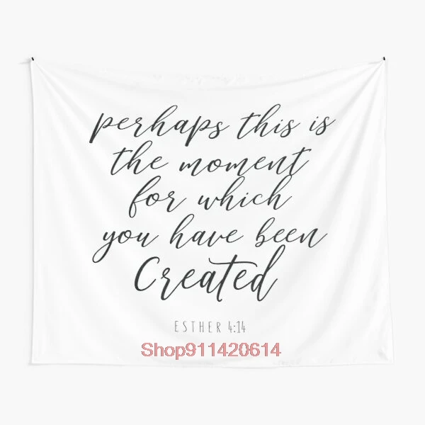 Esther 4 14 настенный гобелен в стиле Библии украшение бохо психоделический