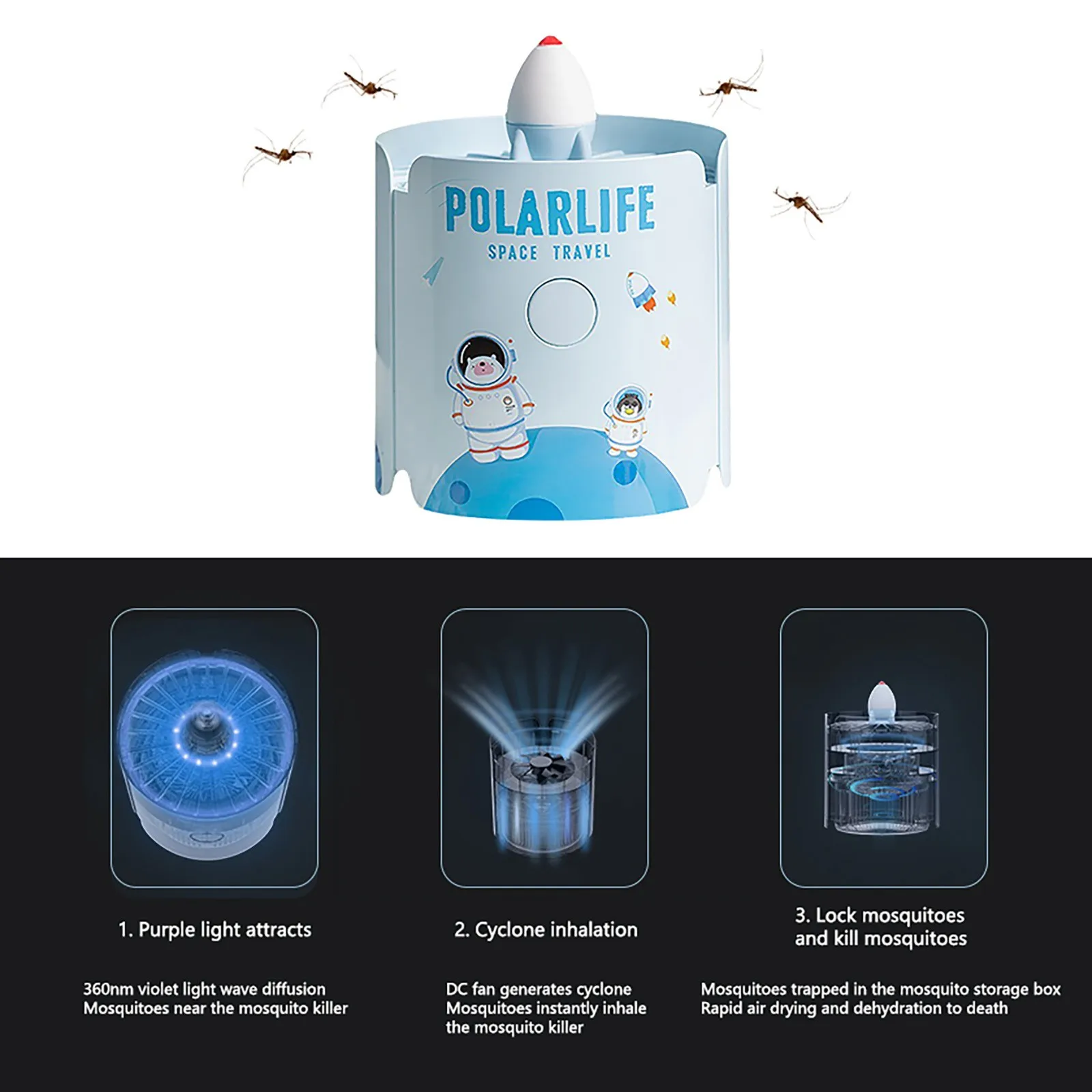 

Mosquito killer mosquito killer cartoon style household multifunctional mosquito killer USB mute inhalation mosquito repellent