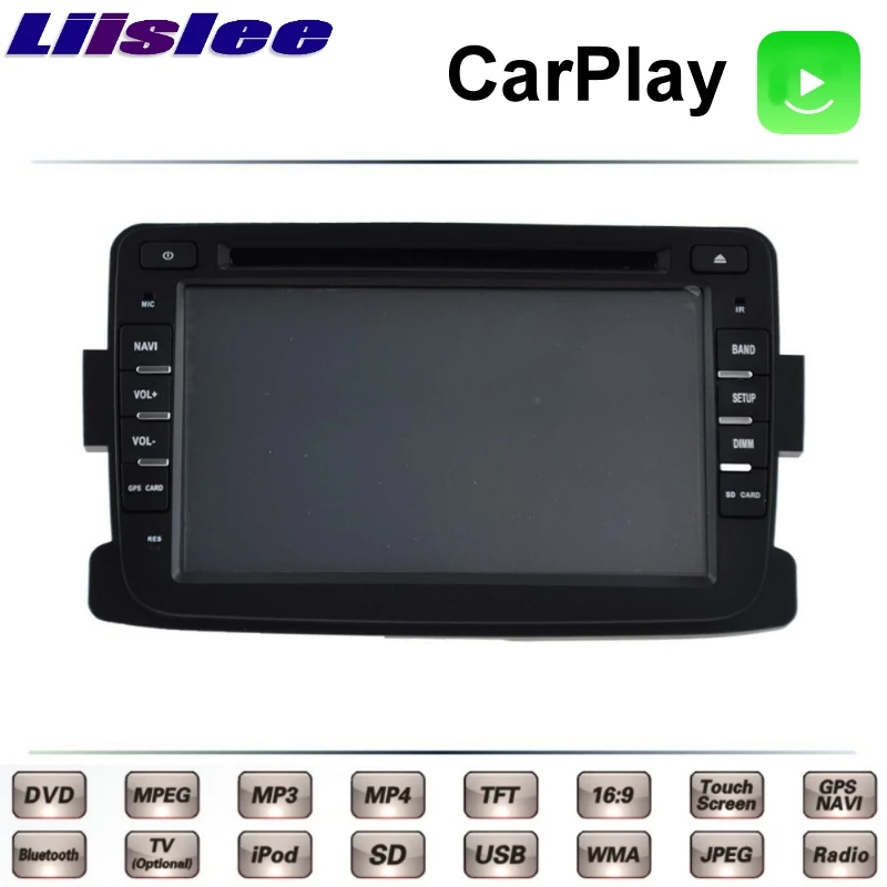 Liislee для RENAULT DUSTER 2010 ~ 2018 Автомобильный мультимедийный ТВ DVD GPS Радио Carplay