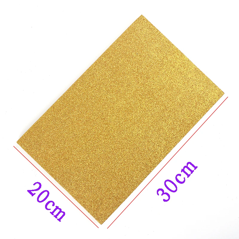 5sheets/bag Foamiran Sponge Glitters Foam Paper 20x30cm Craft Gold Spong Powder Handmade Crafts Decor DIY Gift | Дом и сад