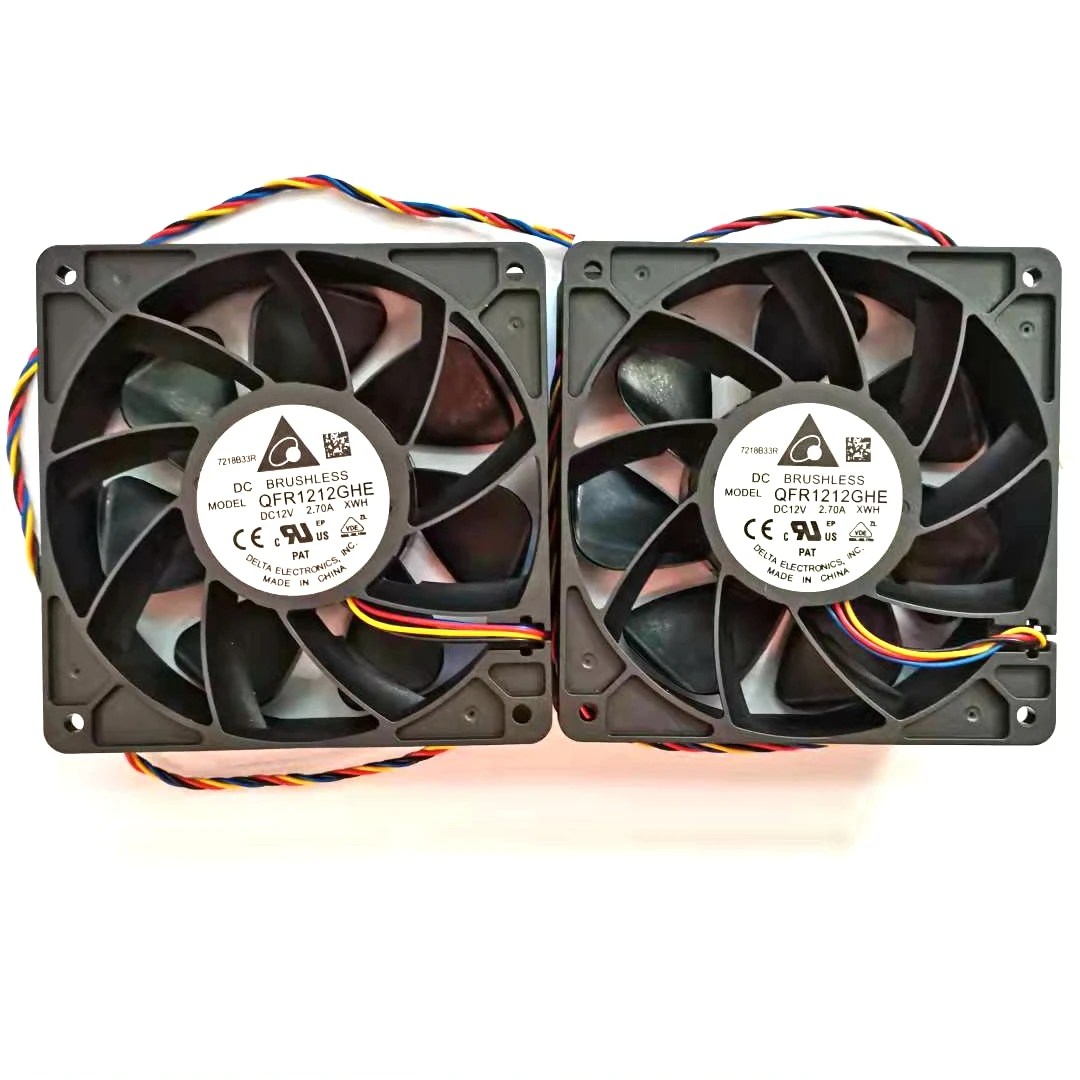 new 6000rpm qfr1212ghe 12012038mm 4wire 12v 2 7a for s15 s9 l3 t9 d5 z9mini s11 m3 e9 e10 a8 a9 841 for bitcoin miner free global shipping