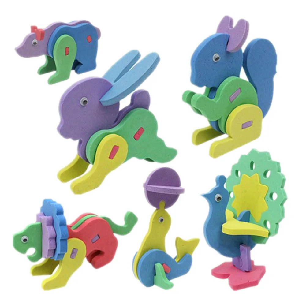 Цветные случайные горячие детские игрушки EVA Foam 3D креативные поделки ручной