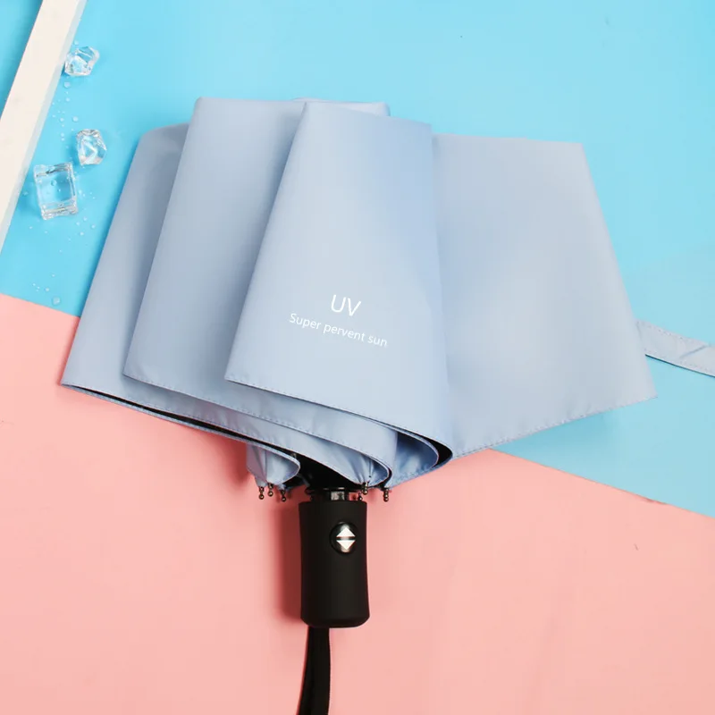 Автоматический складной зонт для девушек дневной свет солнце дождь