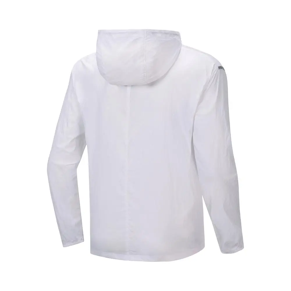 Мужская ветровка для бега Li-Ning 100% нейлон с защитой от ультрафиолета Стандартный