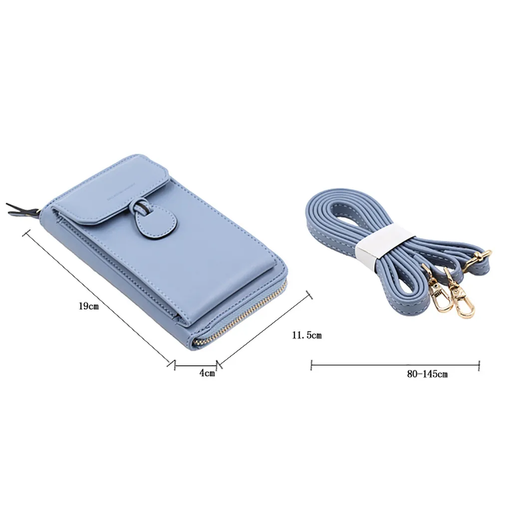 

Solid Sport Multi-card Wallet Package Shoulder Bag Mobile Phone Bag Single Shoulder Sport Bag Small Handbags Multi-function#G30