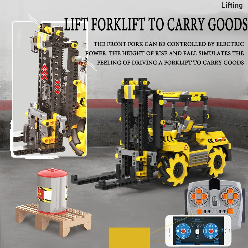 

Children's intelligent programming, assembling building blocks, STEM electric robot, strict control engineering vehicle