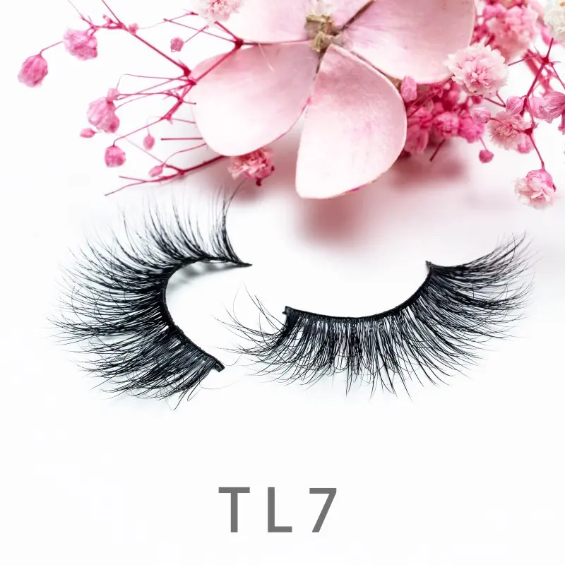 

1 Pair Mink Eyelashes Natural Fluffy Extension Cross Work Date Party Holiday Simulation Mink Hair 3D Eye Lashes