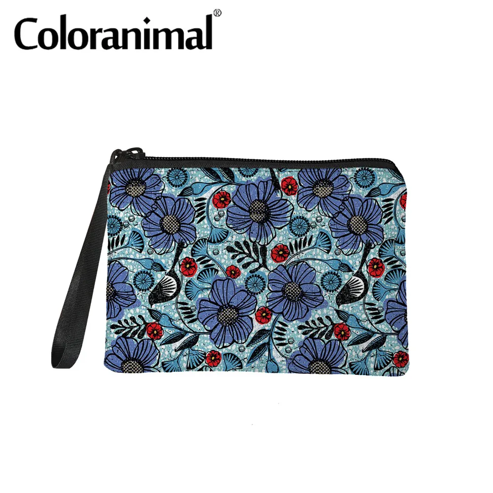 

Coloranimal красивый женский кошелек из Африканской ткани с принтом, лидер продаж 2021, Дамский Мини-держатель для карт, удостоверения личности, су...