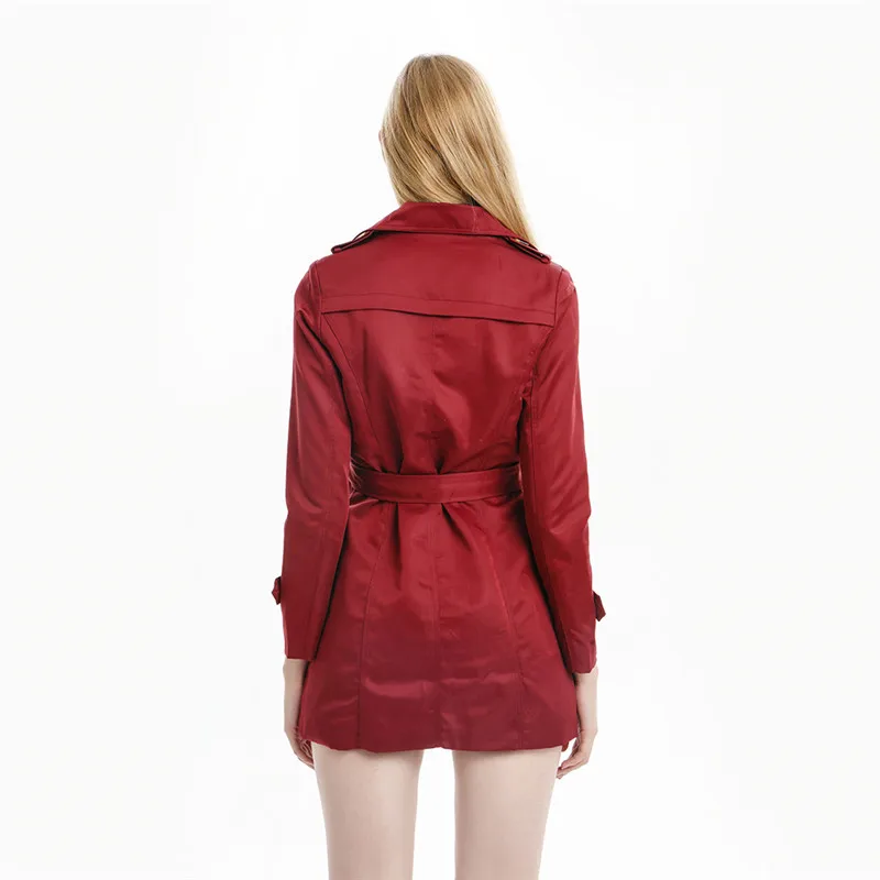 

Spring Autumn Trench Coat Slim Single Breasted Trench Coat Woman Trench Coat Long Women Windbreakers Plus Size Overcoat Femmino