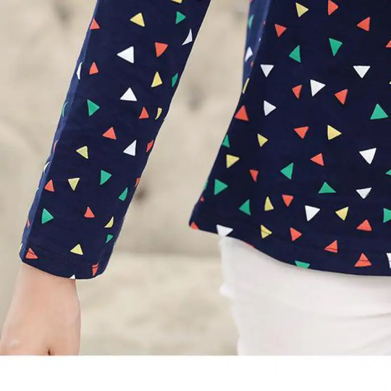 Женская рубашка поло с длинным рукавом отложным воротником|Футболки-поло| |