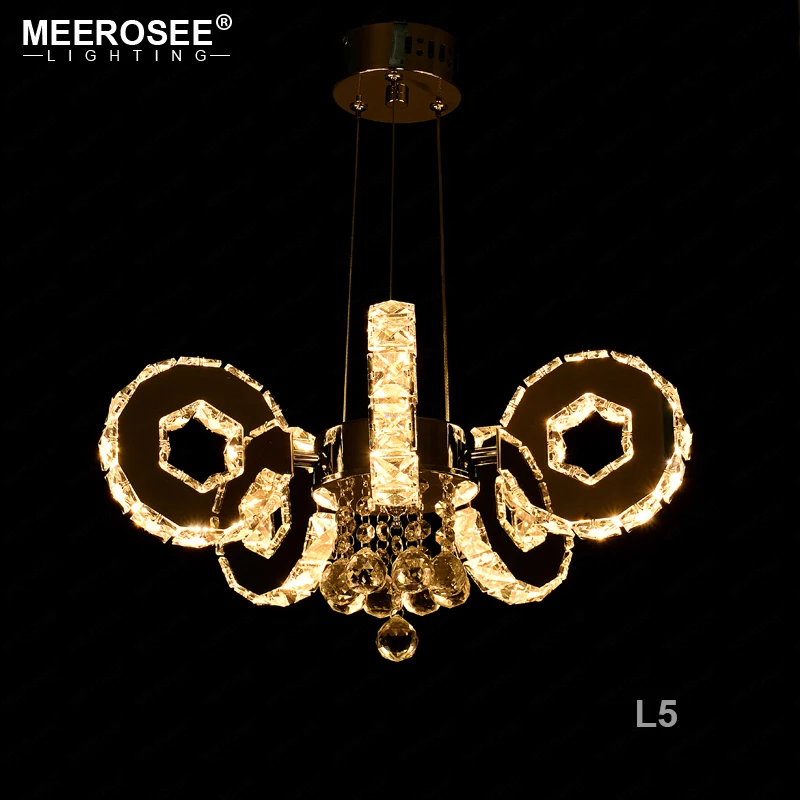 Хит продаж светодиодная хрустальная люстра светильник современная кольцевая