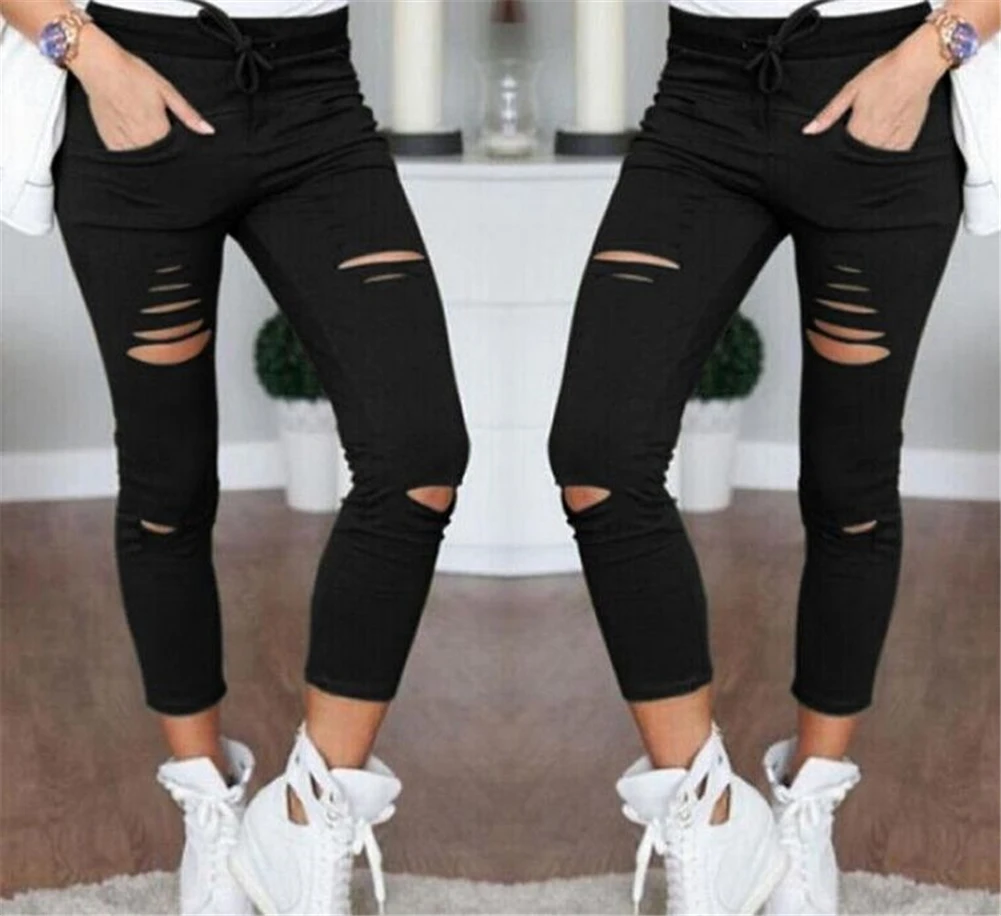 

Женские брюки-карандаш с завышенной талией, 7 цветов