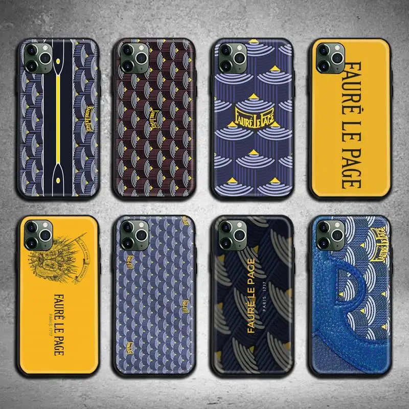 

luxury Brand faure la page Phone Case for iphone 12 pro max mini 11 pro XS MAX 8 7 6 6S Plus X 5S SE 2020 XR case