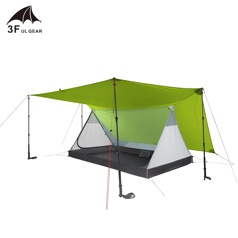 3F UL GEAR shan jing 20D Серебристая нейлоновая 2 местная наружная Сверхлегкая кемпинговая