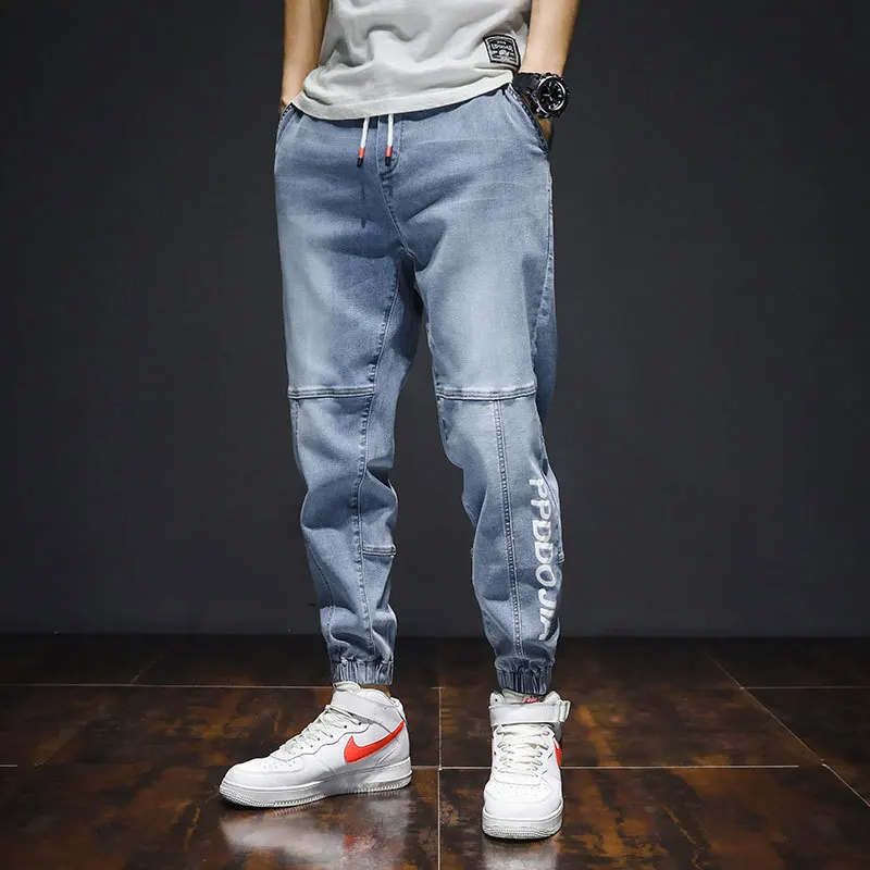 

Denim Pants men's Korean trend autumn brand Harlan beam trousers all-match casual men's tooling street teenager jeans loose