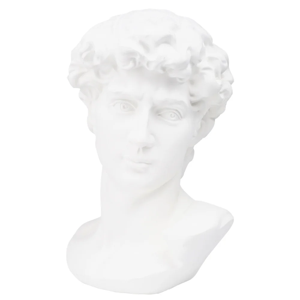 

1Pc Creative Character Sketch Still Life Teaching Aid Chic Sculpture Decor White