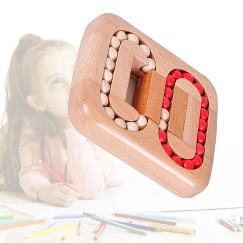 

Wooden Brain Teaser Puzzle Cube Wooden Puzzles Logic Puzzle Educational Toy for Kids and Adults