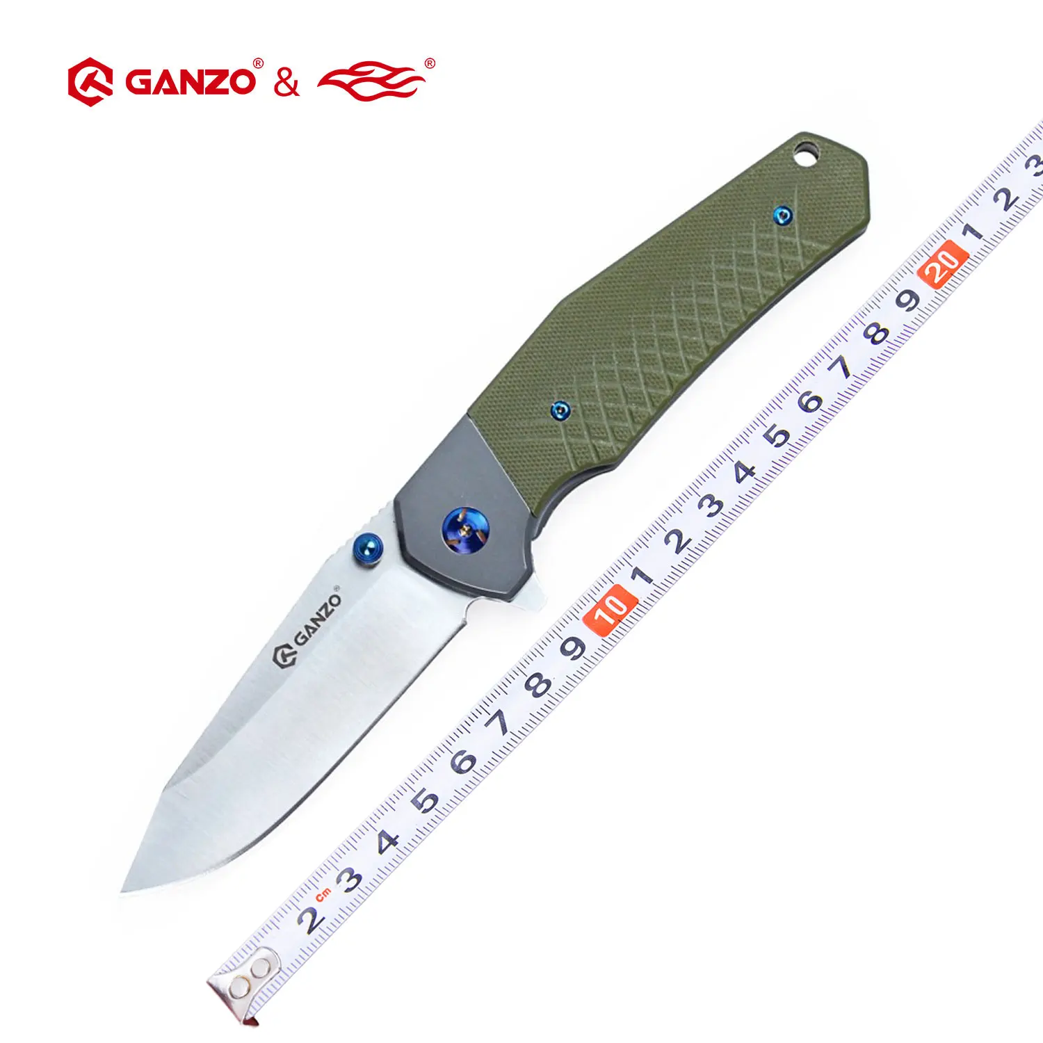 Складной нож Ganzo G7491 58 60HRC лезвие 440C рукоятка G10 инструмент для выживания кемпинга охотничий карманный