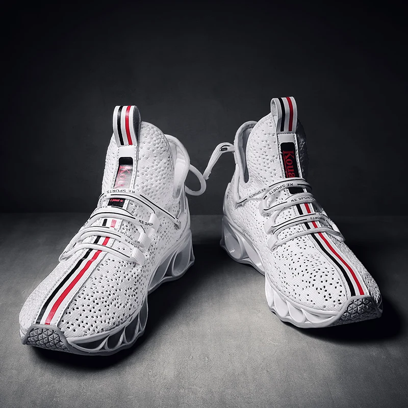 Новая дизайнерская обувь лезвие амортизирующие кроссовки для Для мужчин дышащие