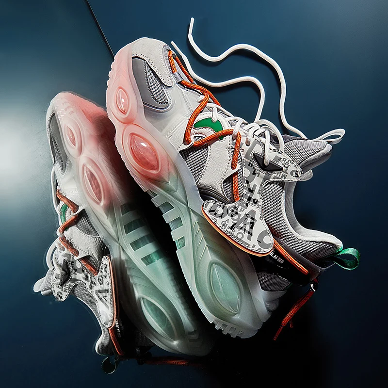 

2022 Spring Street Style Men's Sport Tennis Casual Shoes Height Increasing Comfortable Male Chunky Sneakers Footwear