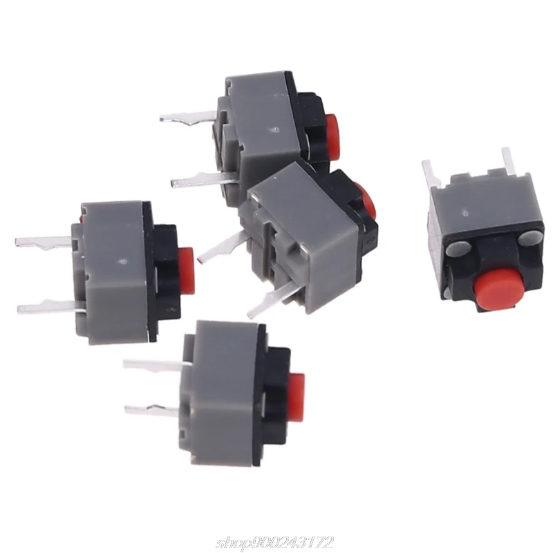 

5pcs Micro Switch 6*6*7.3 mm Square Silent Switch Button Mouse DIP Microswitch Tact Switch M15 21 Dropship