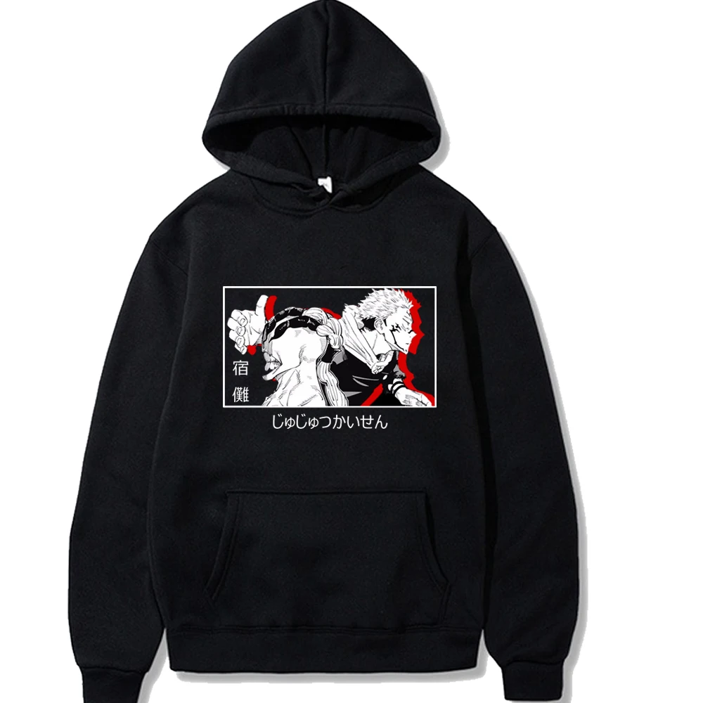 

Jujutsu Kaisen Ryomen Sukuna Printed Hoodie Female Long Sleeve Harajuku Hoodies