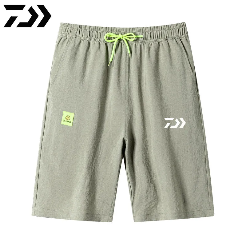 

Новые мужские быстросохнущие шорты DAIWA для рыбалки, бега, спортзала, мужские спортивные дышащие камуфляжные штаны для активного отдыха, рыб...