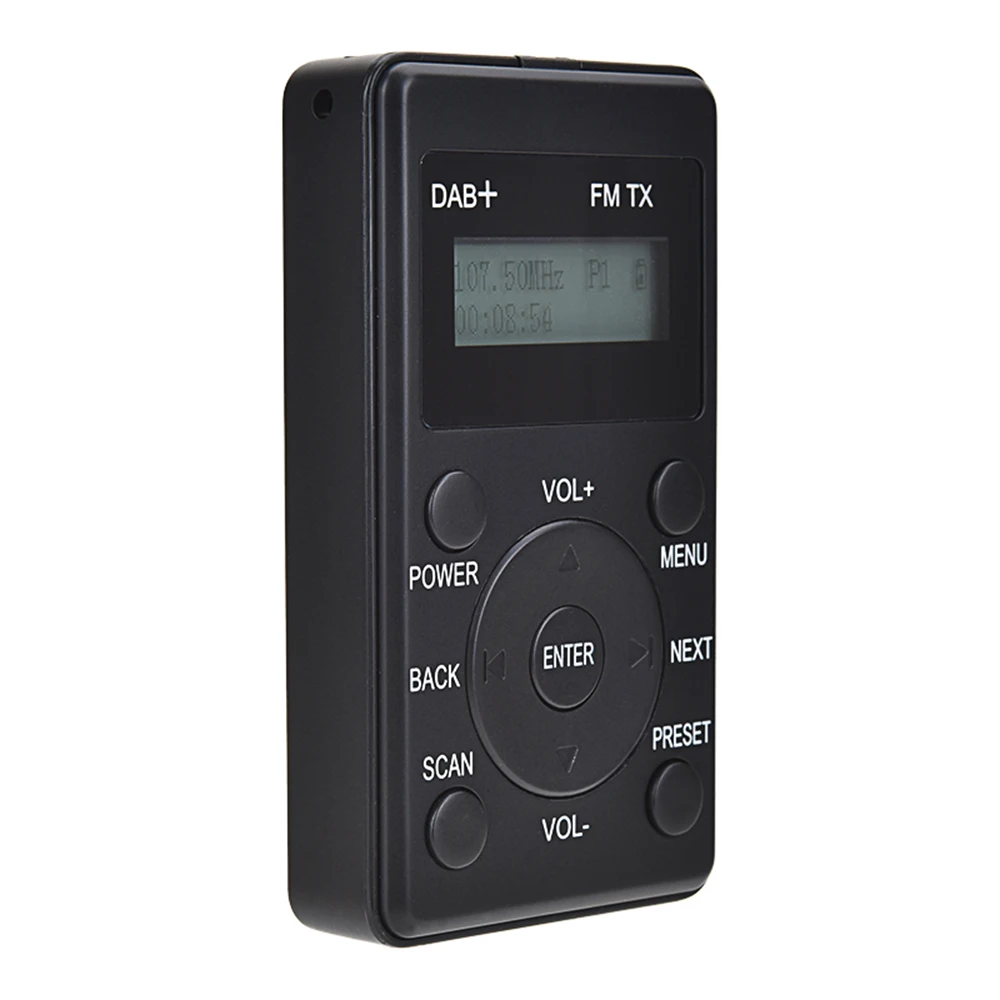 Мини fm радио DAB + приемник с наушниками портативный FM передатчик микро USB
