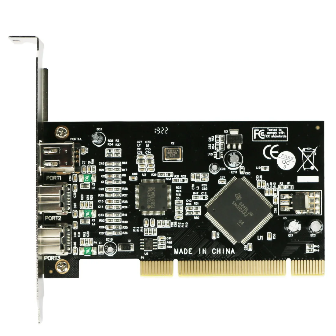 

Add on Cards PCI 2x IEEE 1394B 9 Pin & 1x 1394A 6 Pin 1394 Extension Adapter PCI Controller Card for Firewire Destop PC