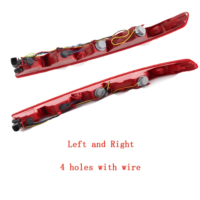 

4 и 5 отверстий тормозной галогенный авто нижний задний боковой бампер противотуманные фары задний фонарь для AUDI Q7 2009-2015