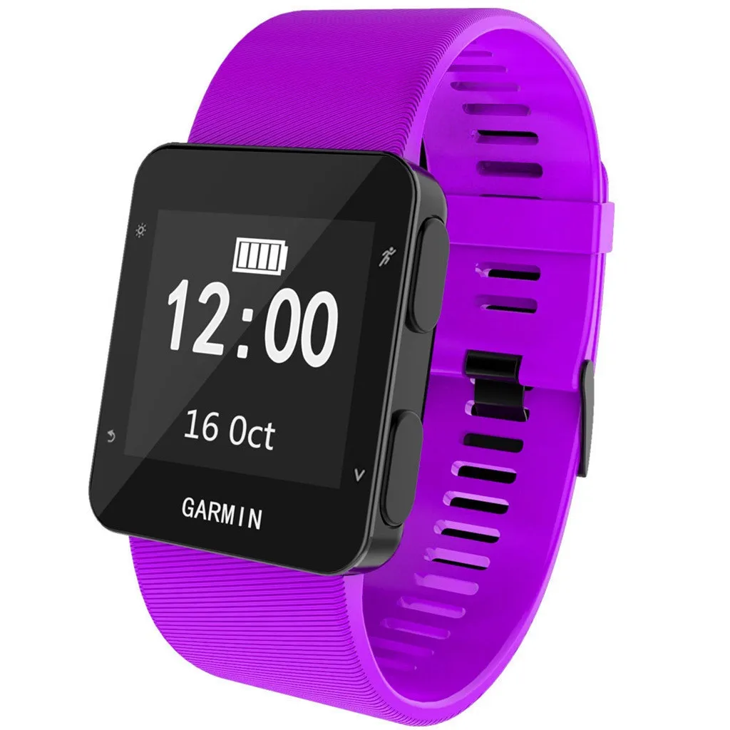 Спортивный силиконовый сменный Браслет с ремешком для Garmin Forerunner 30 35 Смарт часы браслет аксессуары#923
