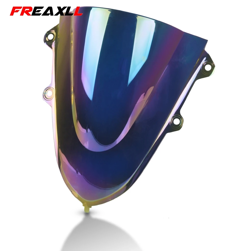 For YAMAHA YZF R125 R15 V3.0 2017 2018 2019 2020 Double Bubble Motorcycle Visor Viser Sport Windshield WindScreen Wind Deflector |
