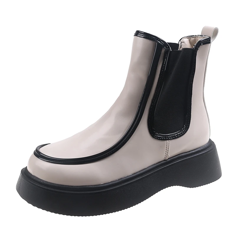 Women's Ankle Boots Leather Women's Shoes Chelsea Designer Chelsea Boot Women's Flat Shoes Short Boots Motorcycle Shoes Autumn