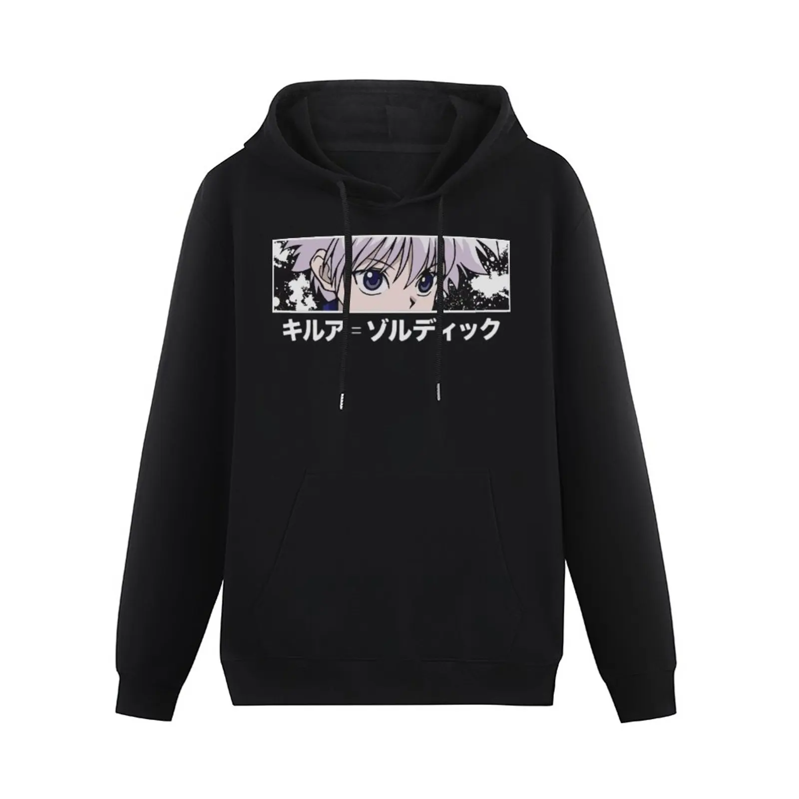 

Fashion Hoodie Hunter X Hunter Pullovers Hoodies Sweatshirts Killua Zoldyck Devil Eye Print Anime Hoody Streetwear Tops