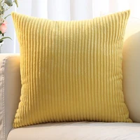 k star living room sofa corduroy decorative nordic home decoration velvet cushion office solid color flannel striped pillow