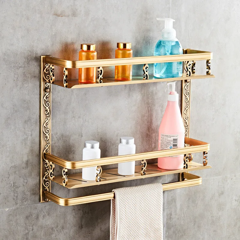 aluminum bathroom accessories antique brushed towel ring toilet paper holder cup holder robe hook bathroom hardware shelves free global shipping