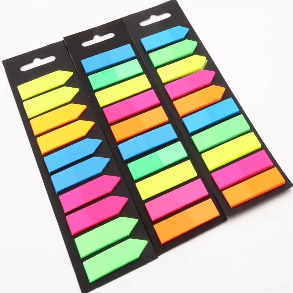 

1000 Sheet Fluorescence Transparent Indexs Sticky Note Self-Adhesive Memo Pad Bookmark Marker Sticker Student Office Stationery