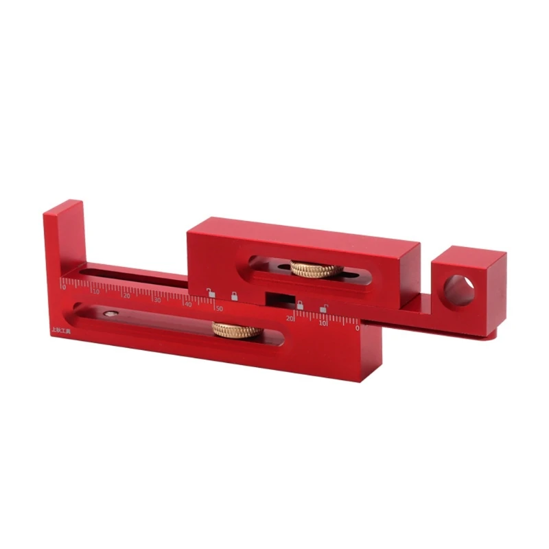 

Practical Table Saw Slot with Precise Scale Adjuster Movable Measuring Block Length Mortise and Tenon Woodworking Tool